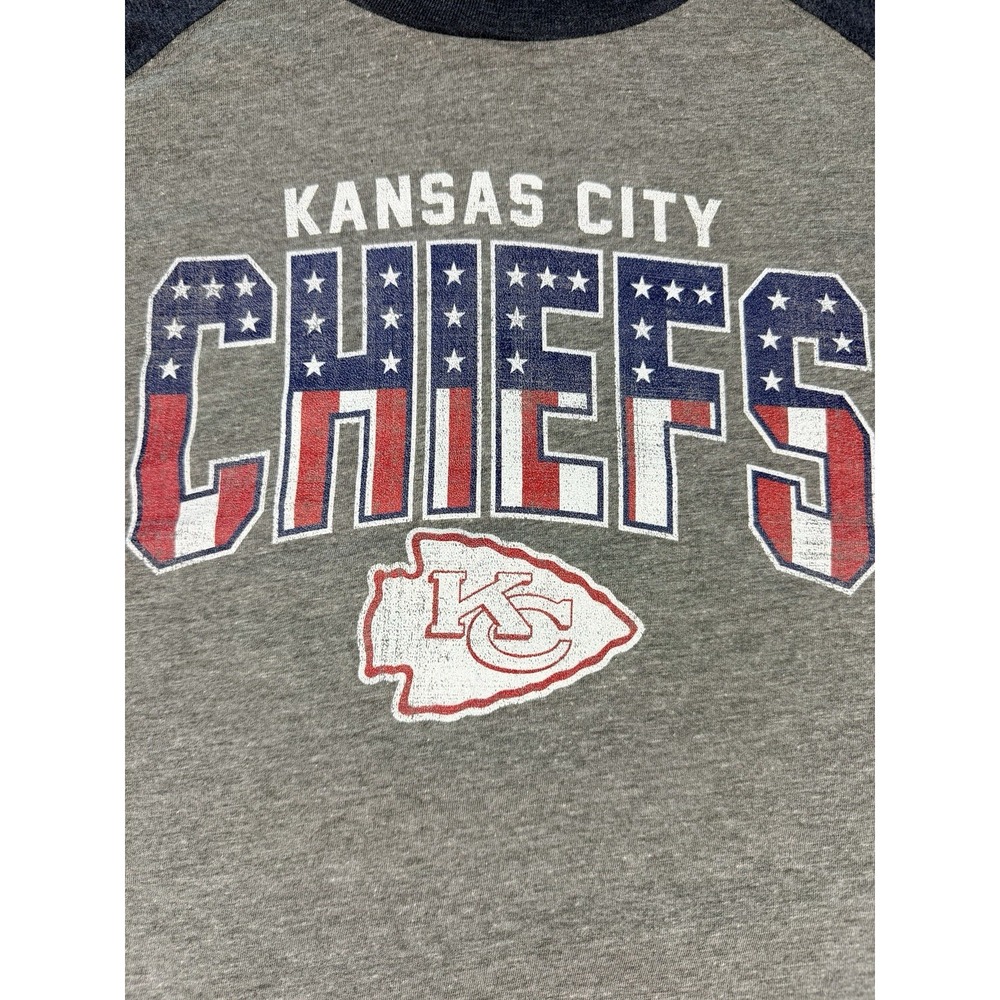Kansas City Chiefs Fanatics Pro Line Men's 3XL Raglan Long Sleeve T-Shirt NFL